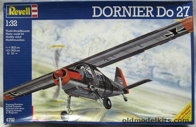 Revell 1/32 Dornier DO-27 - Luftwaffe or German Army, 4792 plastic model kit